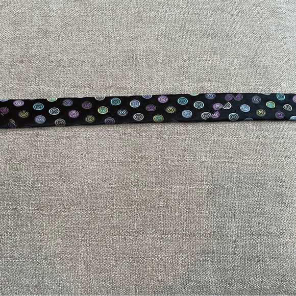 Ted Baker 100% Silk Made in America Men's Multicolor Circles Tie Professional - Picture 8 of 11